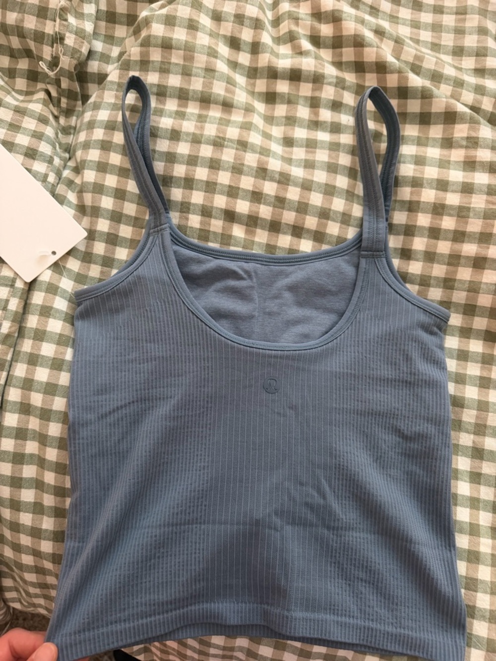 Blue Ribbed Tank Lululemon - Picture 2 of 3
